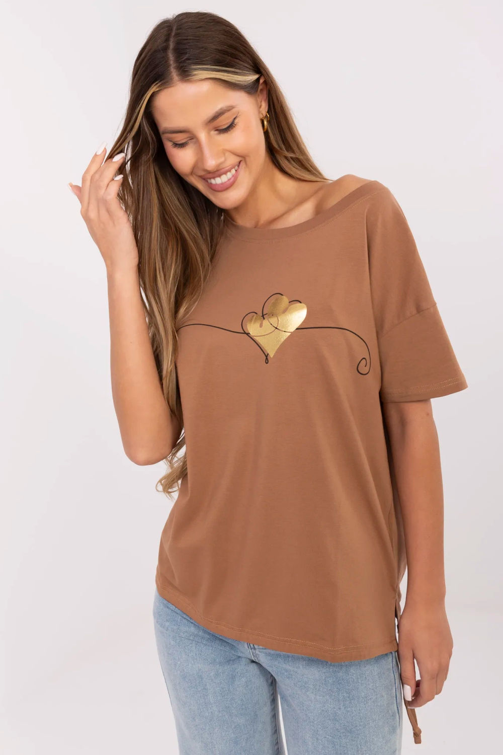 Blouse femme Factory Price T Shirt T — brun
