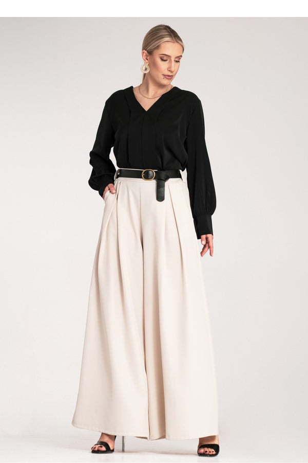 Chaussures à talons femme Figl Pantalon Pantalon — beige