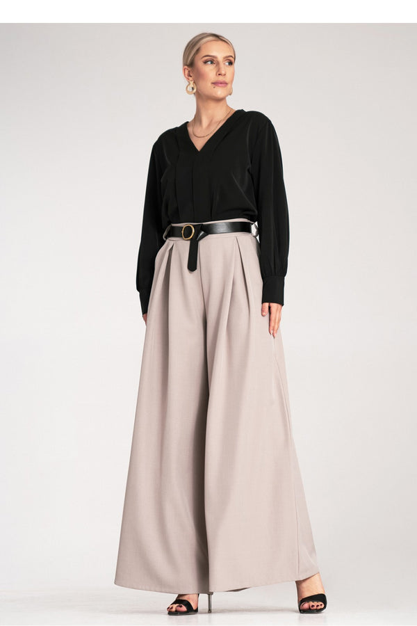 Chaussures à talons femme Figl Pantalon Pantalon — beige