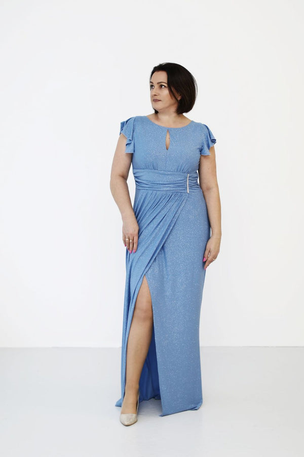 Robe femme Jersa Longue Longue — bleu