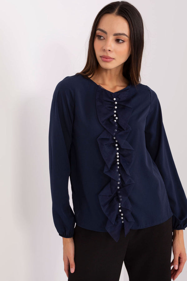 Blouse femme Lakerta Chemisier Chemisier — bleu marine