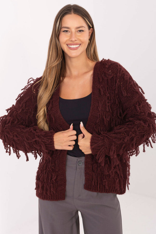 Cardigan femme Rue Paris — rouge