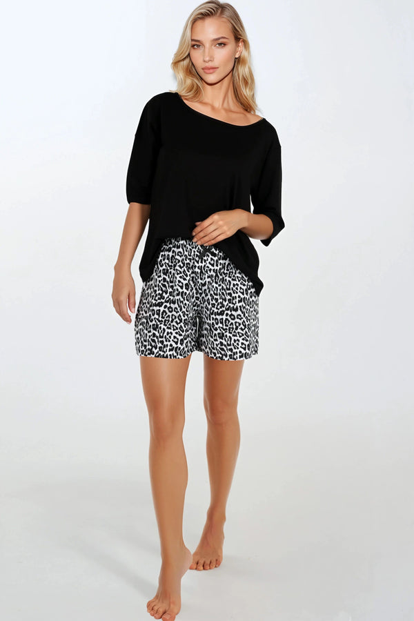Pyjama femme Momenti Per Me — noir