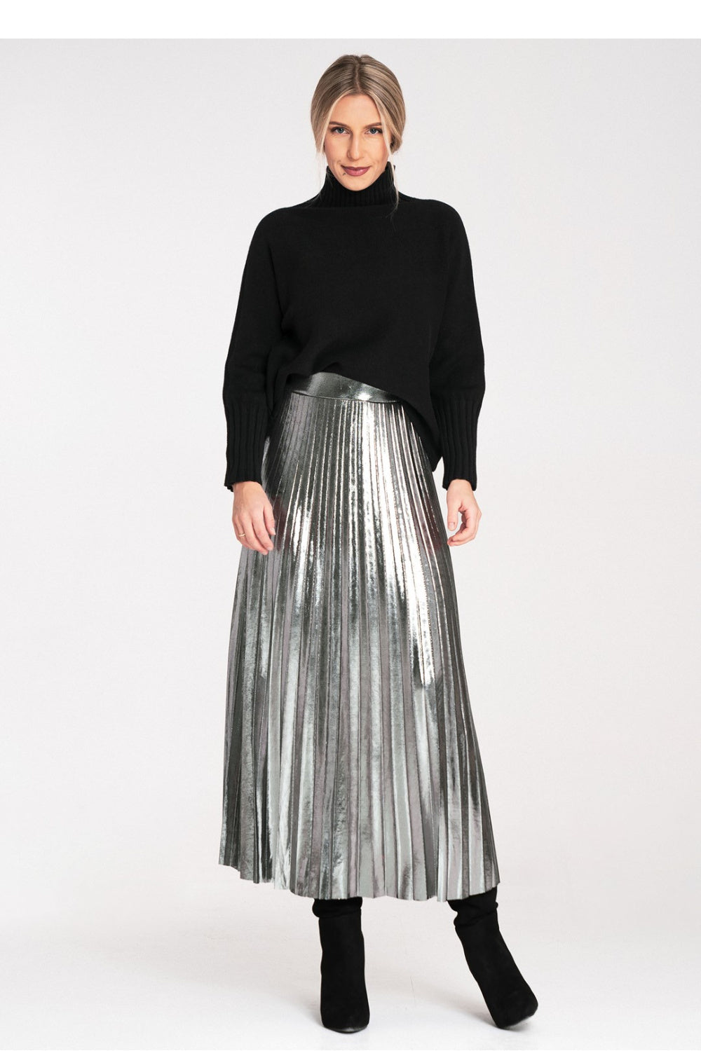 Pull femme Figl Col Roulé Col — noir