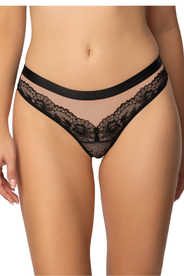String femme Mat Strings Strings — noir