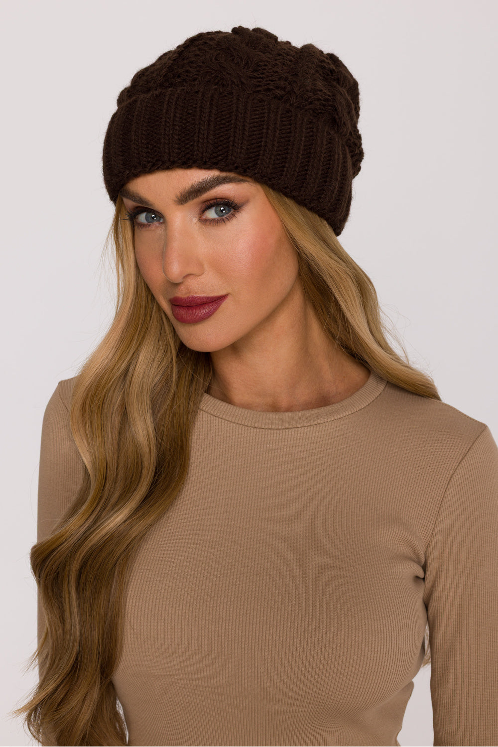 Bonnet femme Moe — brun