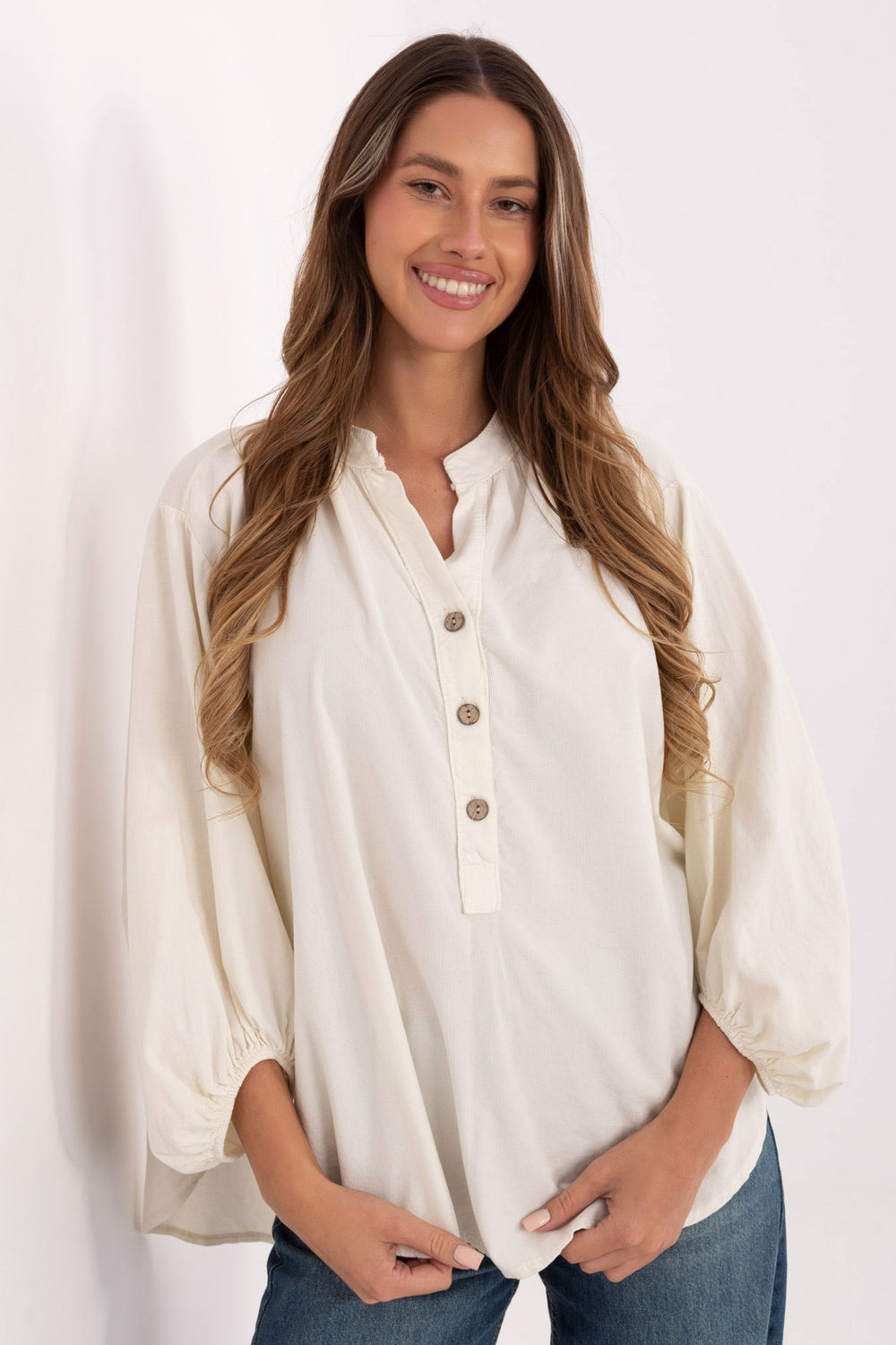 Blouse femme Italy Moda Chemisier Chemisier — beige