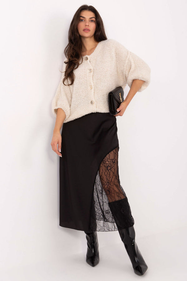 Jupe femme Rue Paris En Dentelle En — noir