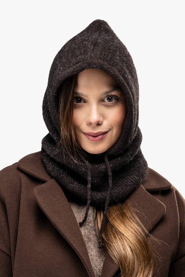 Balaklava femme awama — brun