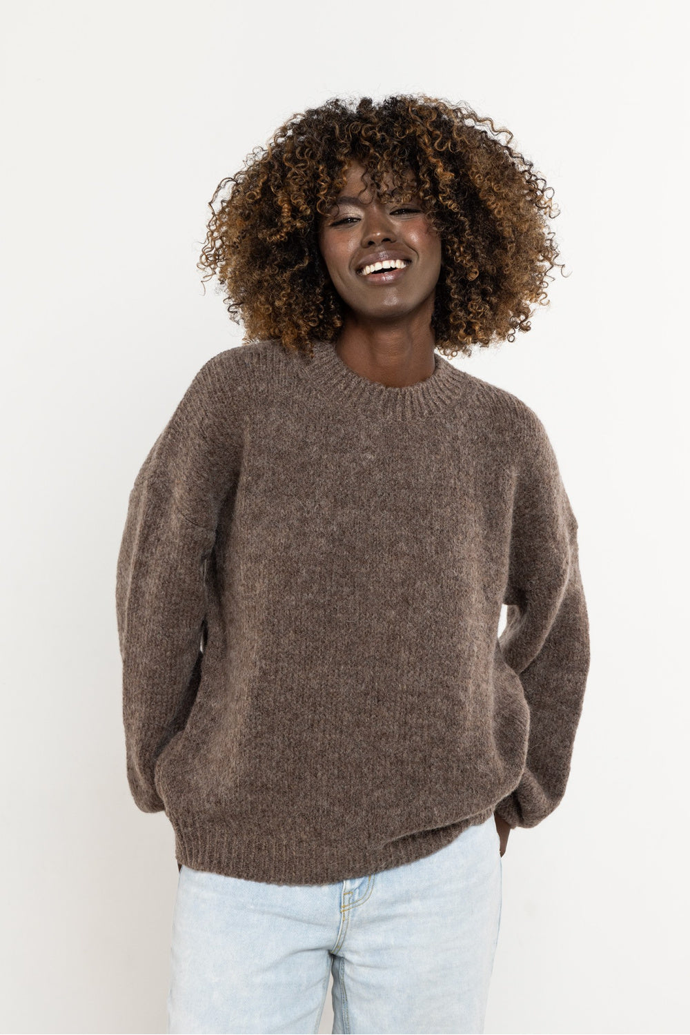 Pull femme awama Chandail Chandail — brun