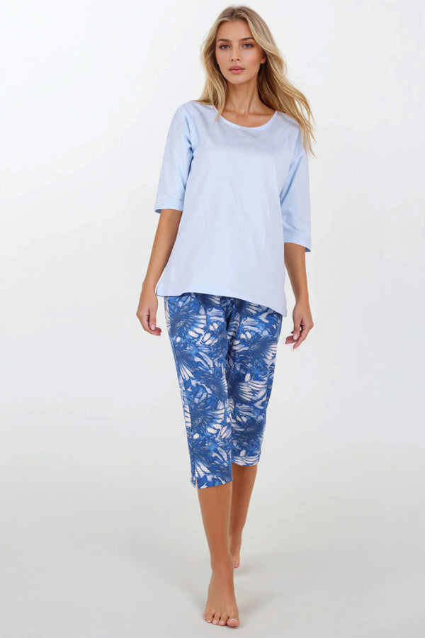 Pyjama femme Momenti Per Me — bleu