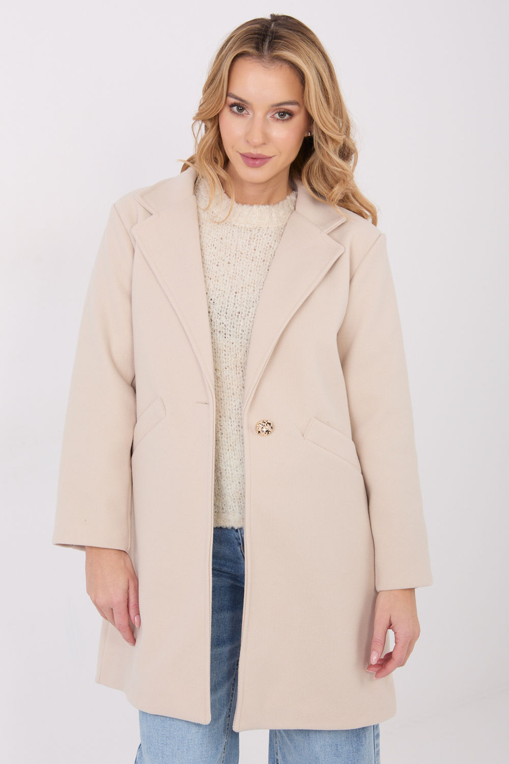 Manteau femme Italy Moda — beige