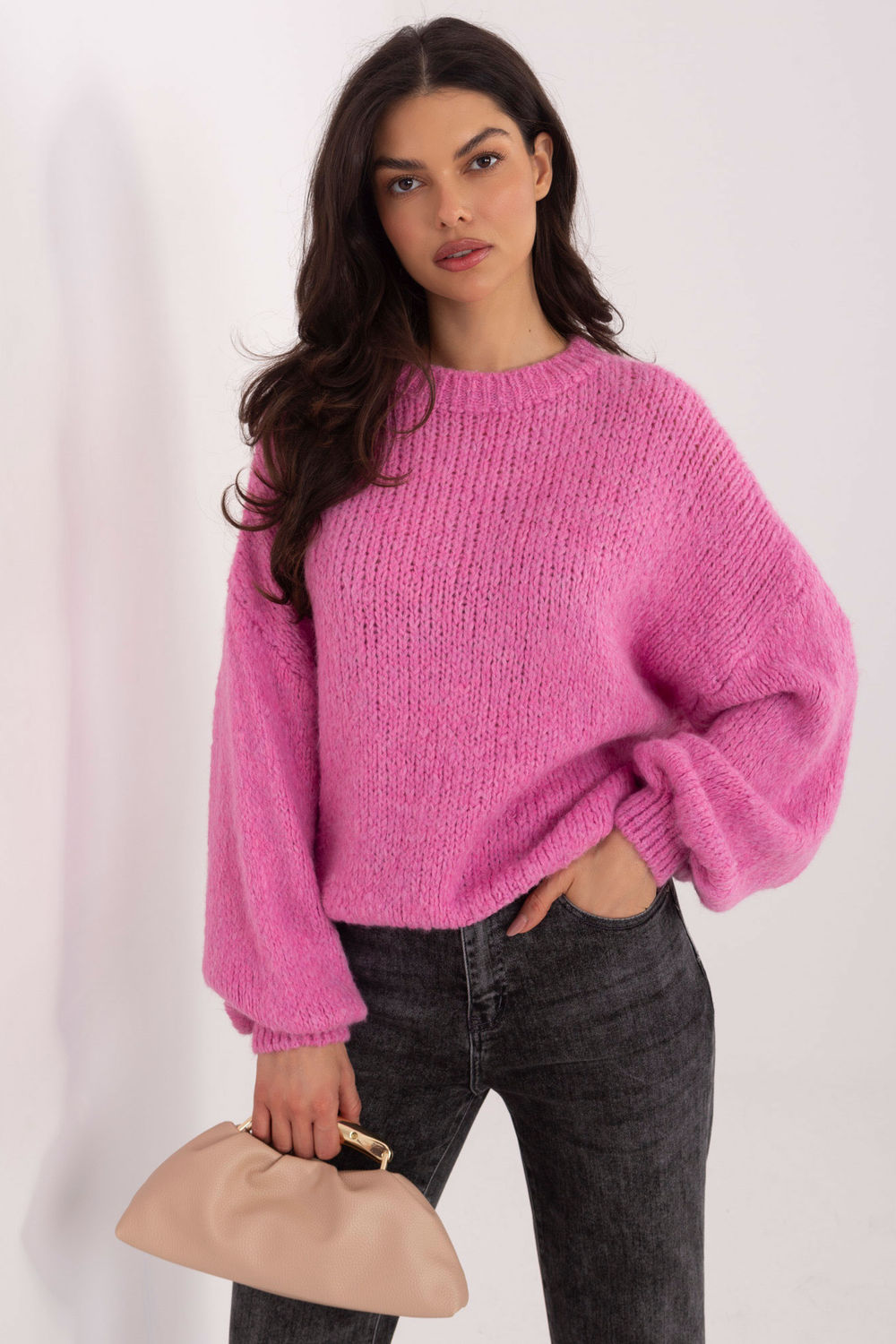 Pull femme Italy Moda Chandail Chandail — rosé