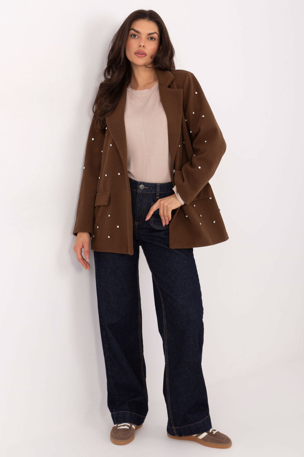 Veste femme Italy Moda — brun