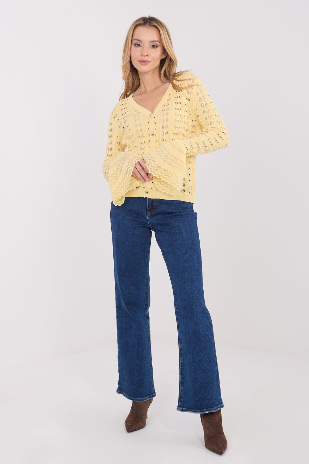 Cardigan femme Factory Price — jaune