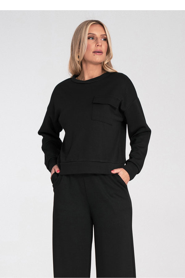 T-shirt femme Figl Sweatshirt Sweatshirt — noir