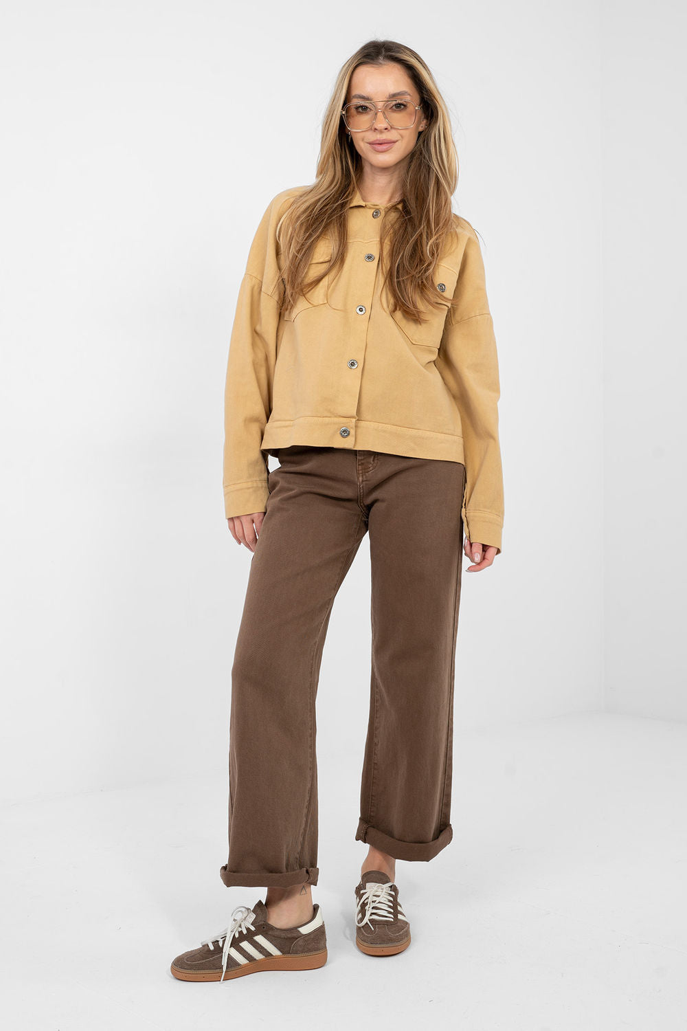 Veste en jean femme Rue Paris — brun
