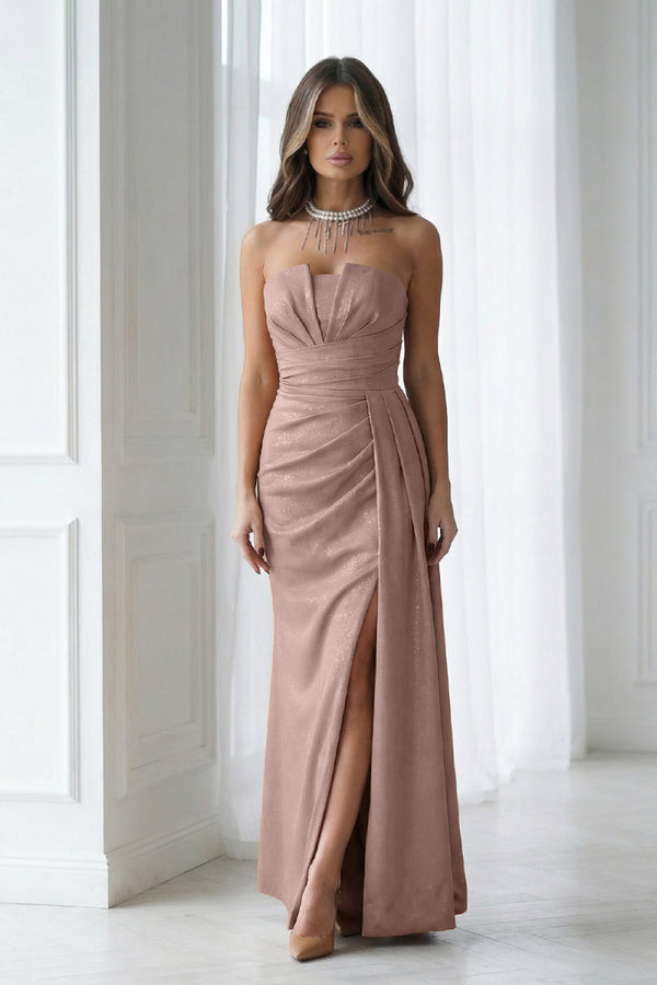 Robe femme Bicotone Longue Longue — brun