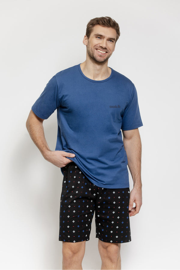 Pyjama homme Taro — bleu marine