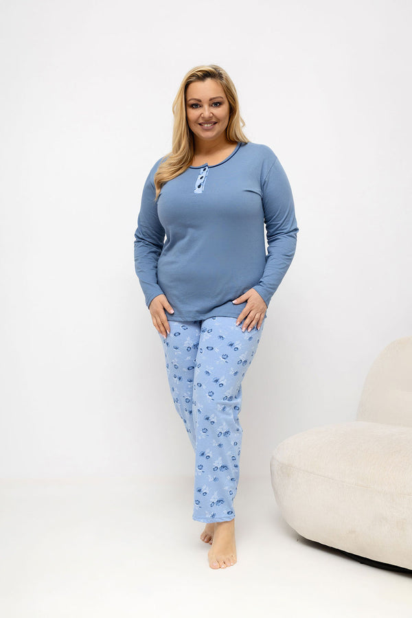Pyjama femme Forever Pink Taille Plus Taille — bleu