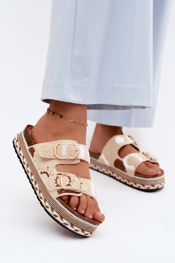 Sandales femme Step in style À Plateforme À — beige