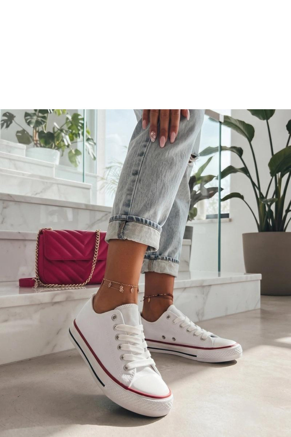 Baskets femme Solea — blanc