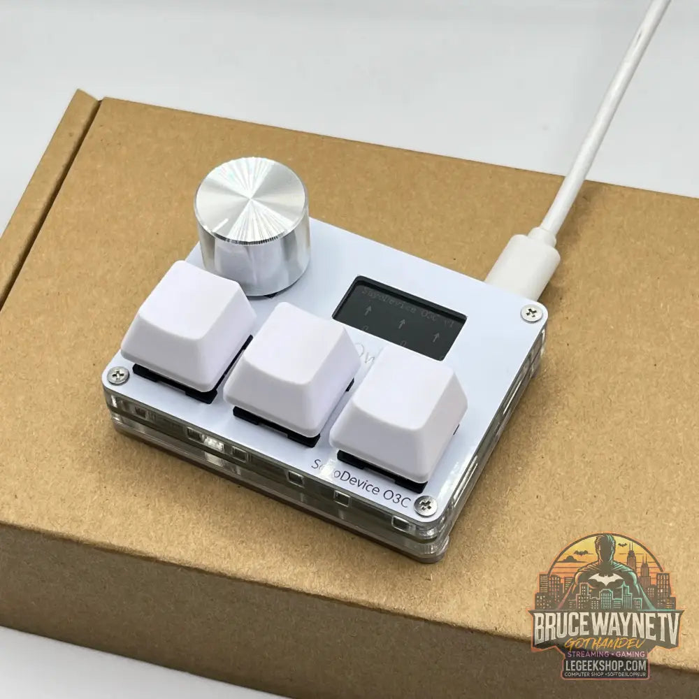 🎮 Mini Clavier Mécanique SayoDevice – Switchs Magnétiques Roses | Écran IPS & Ultra-Réactivité - Legeekshop