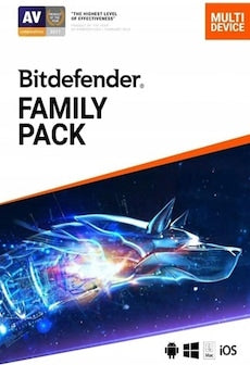 Bitdefender Family Pack (PC, Android, Mac, iOS) (15 Devices, 1 Year) - Bitdefender Key - UNITED STATES / CANADA
