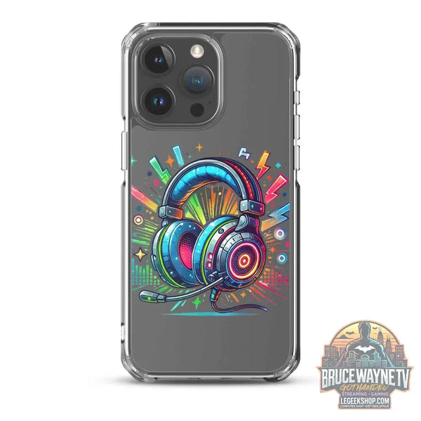 Coque iPhone® Design Gamer Casque Coloré - Legeekshop - Legeekshop