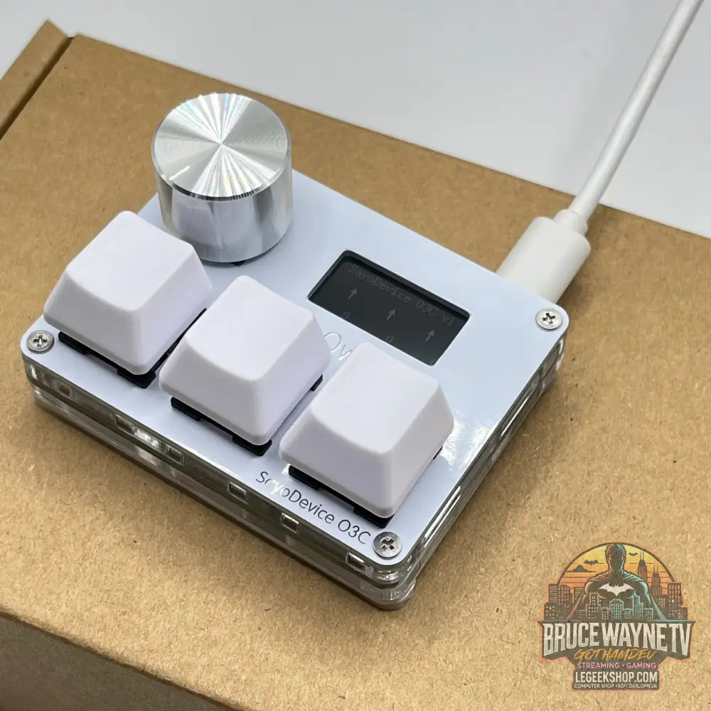 🎮 Mini Clavier Mécanique SayoDevice – Switchs Magnétiques Roses | Écran IPS & Ultra-Réactivité - Legeekshop