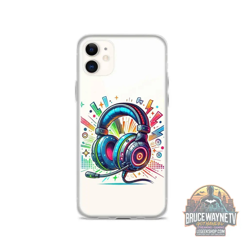 Coque iPhone® Design Gamer Casque Coloré - Legeekshop - Legeekshop