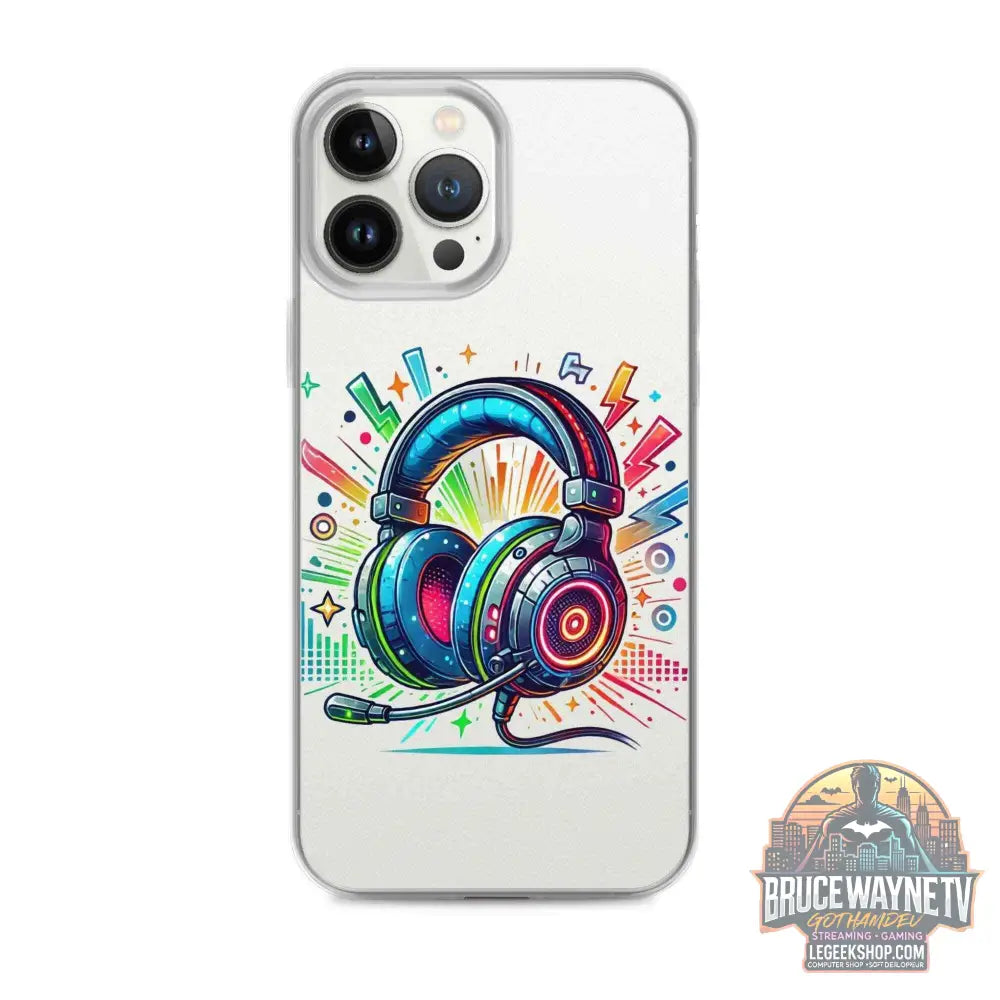 Coque iPhone® Design Gamer Casque Coloré - Legeekshop - Legeekshop
