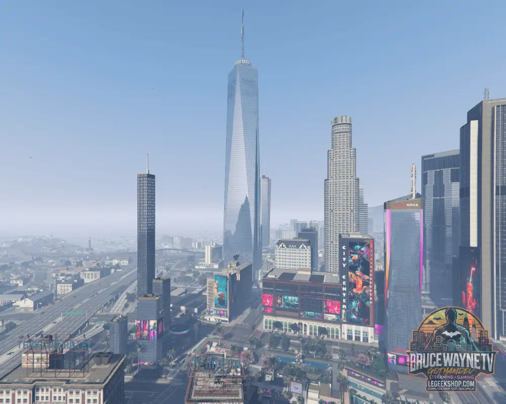 🏙️ Freedom Tower & Plaza — mapping fivem, vue 4, LeGeekShop