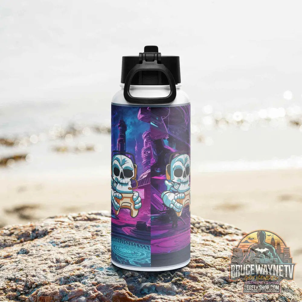 Bouteille d'eau en acier inoxydable avec paille - 950 ml - Legeekshop