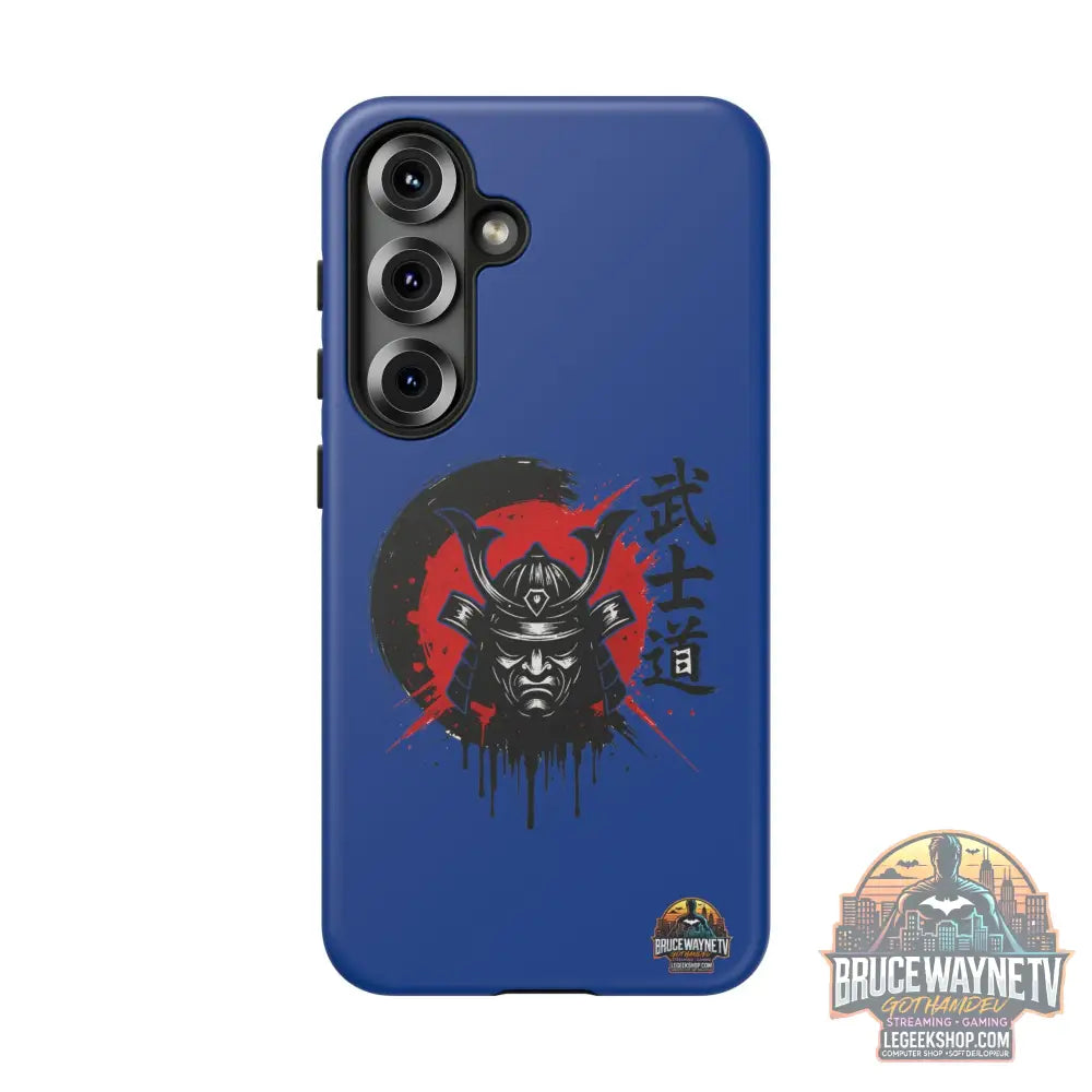 📱 samurai phone case Bleue foncé – coque renforcée Pixel & Galaxy 📱 - Samsung Galaxy S25 / Matte - Phone Case