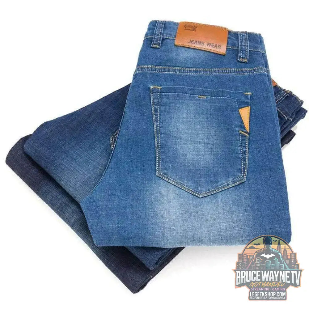 Jean Slim Homme, Pantalon en Jean Extensible, Décontracté | Brother Wang | Wayne Outfitters - Legeekshop