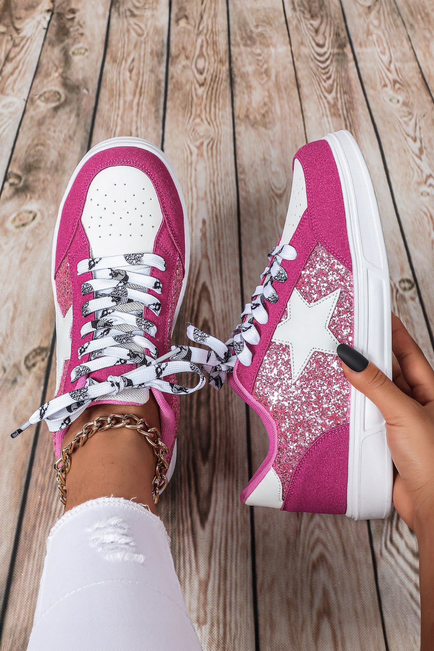 Pièce mode femme patchwork, colorblock — rouge rose