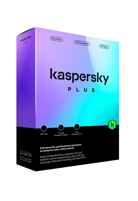 Kaspersky Plus 2024 (5 Devices, 2 Years) - Kaspersky Key - EUROPE