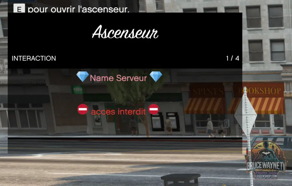 Script Ascenseur GothamDev — détail mod fivem, vue 4, LeGeekShop