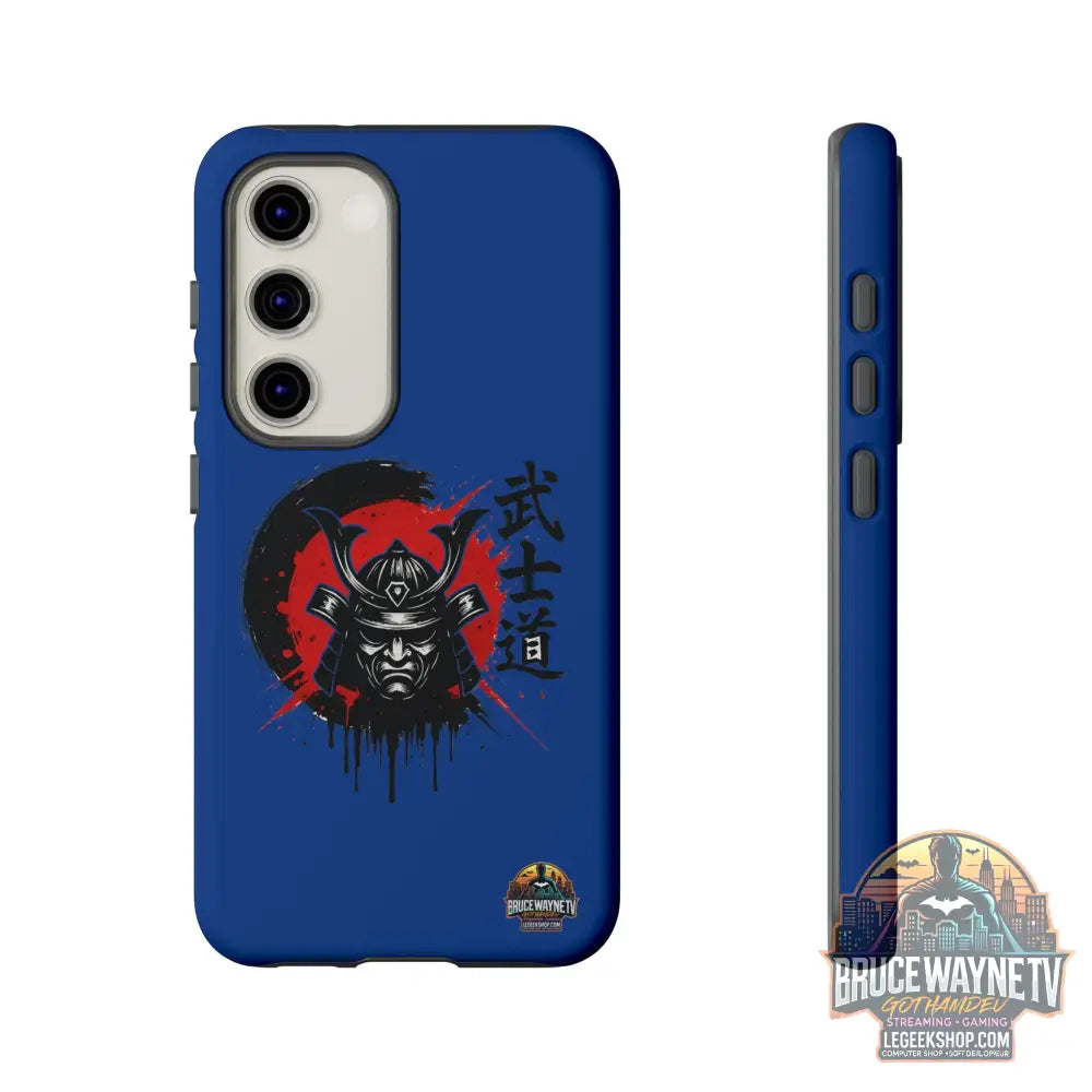 📱 samurai phone case Bleue foncé – coque renforcée Pixel & Galaxy 📱 - Samsung Galaxy S23 / Matte - Phone Case