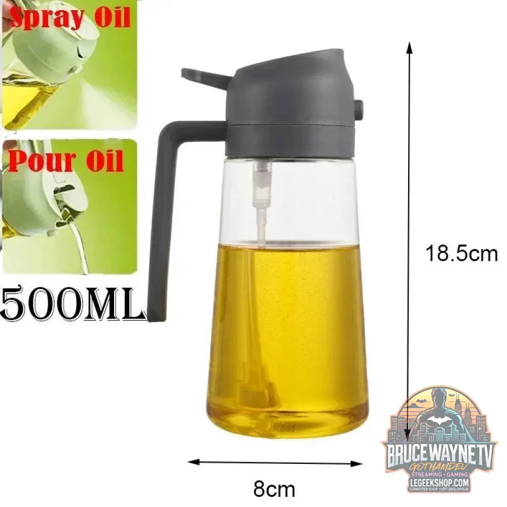 🥗 Bouteille de Pulvérisation d’Huile 2-en-1 | Distributeur &amp; Spray pour Cuisine, BBQ &amp; Pique-Nique 🌿🔥 - Legeekshop