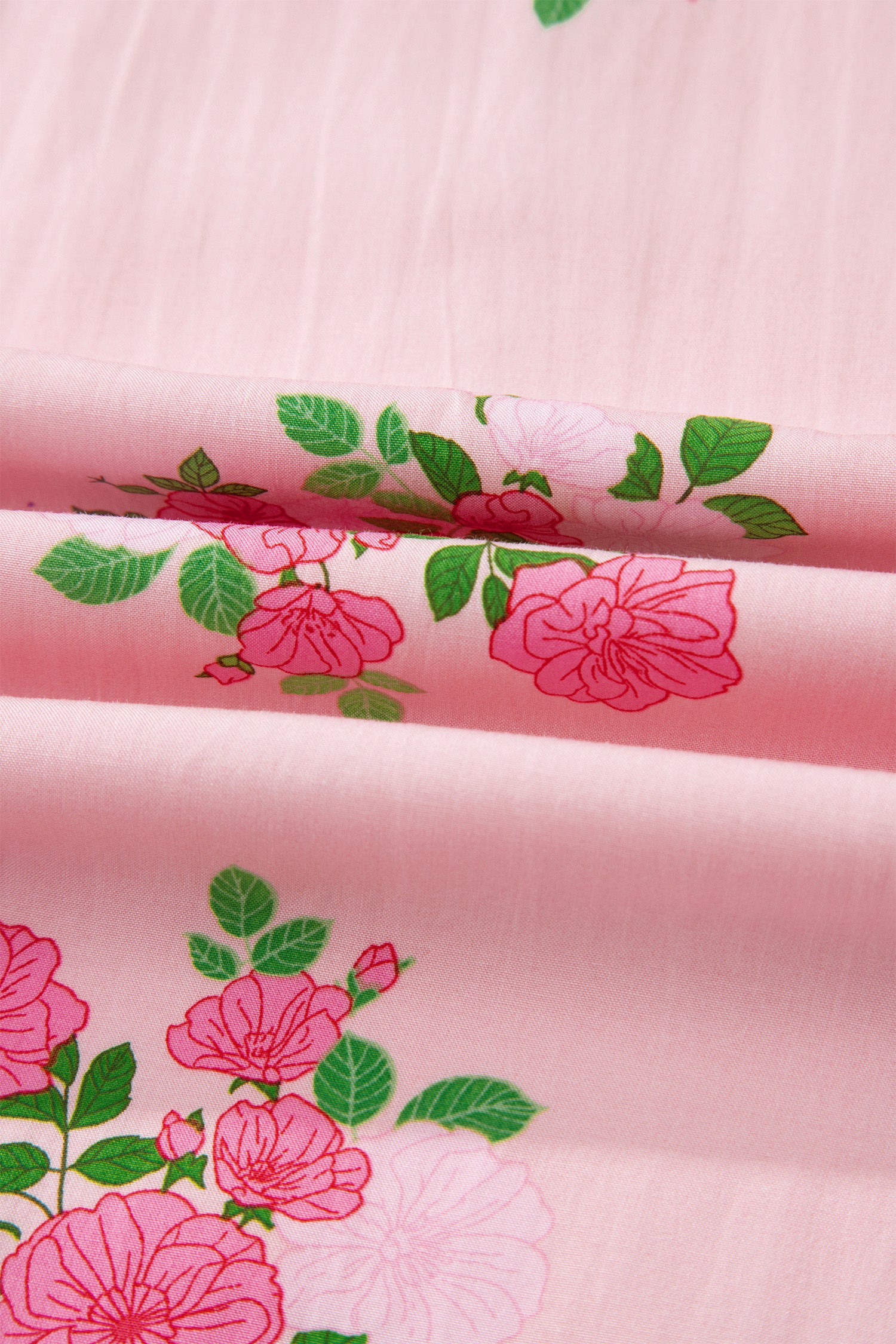 Robe longue à imprimé floral à manches courtes et col cranté bleu ciel