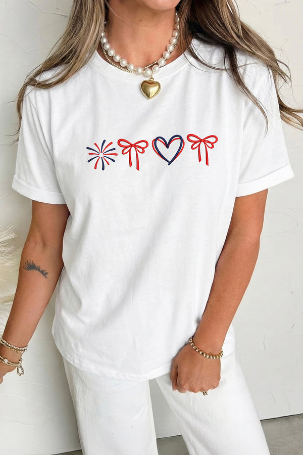 T-shirt brodé — blanc