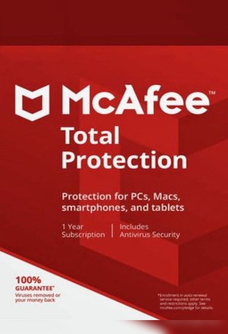 McAfee Total Protection Multidevice 5 Devices 1 Year Key GLOBAL