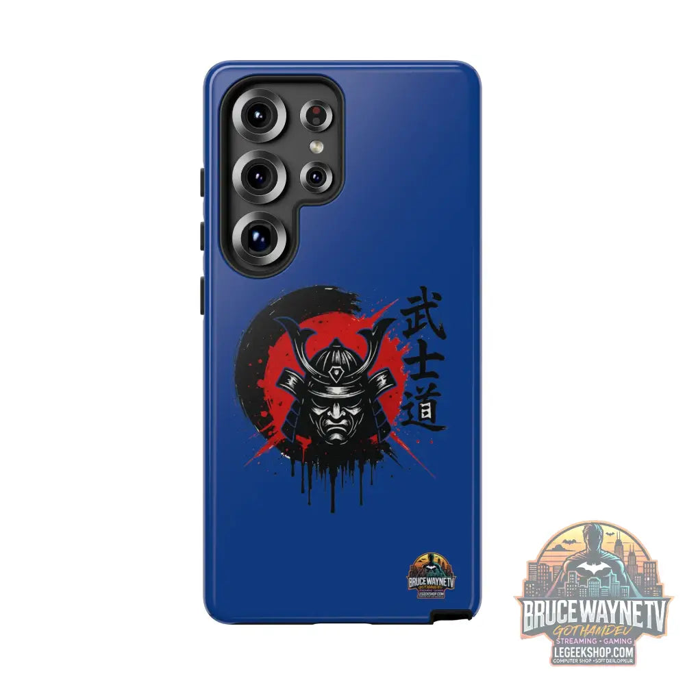 📱 samurai phone case Bleue foncé – coque renforcée Pixel & Galaxy 📱 - Samsung Galaxy S25 Ultra / Glossy - Phone Case