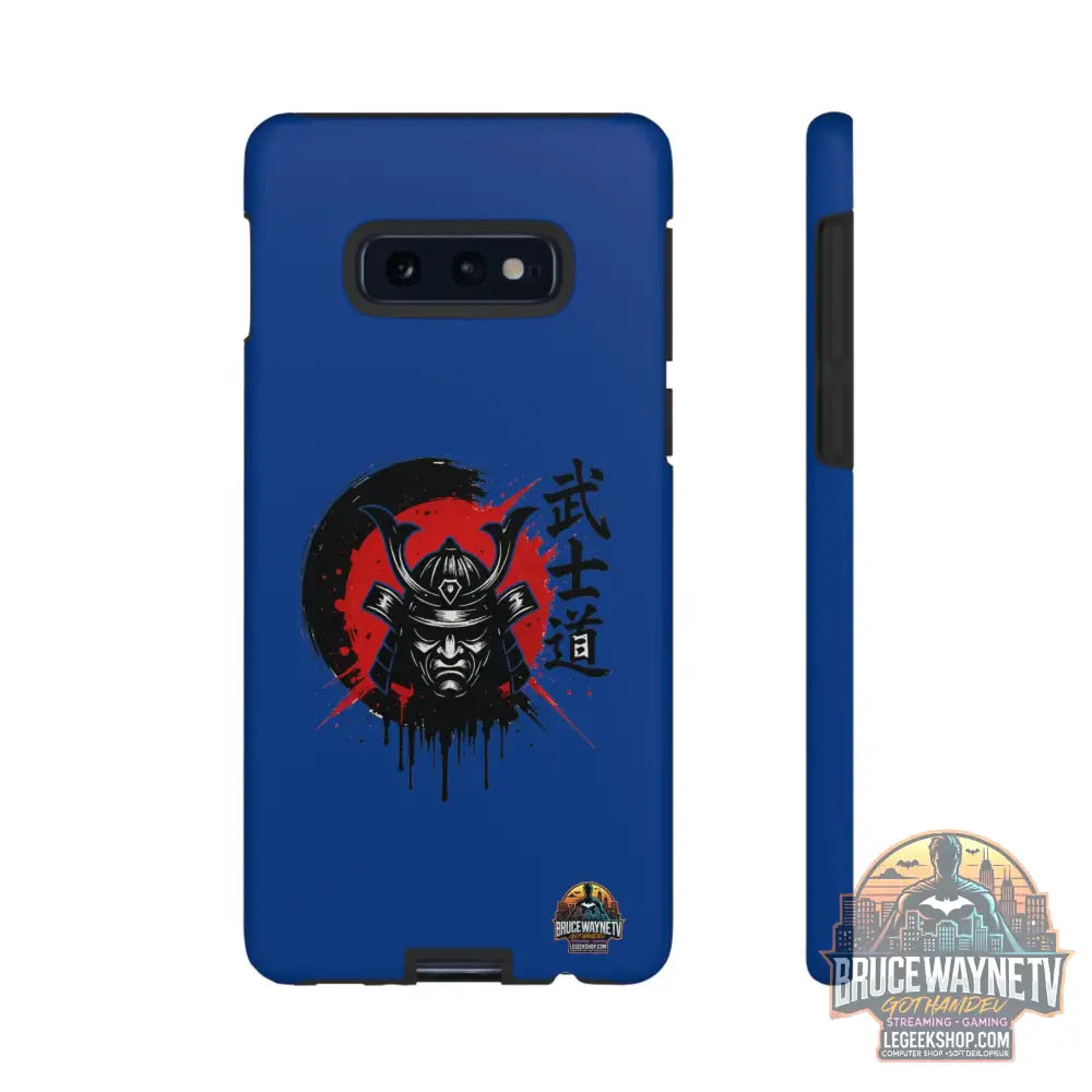 📱 samurai phone case Bleue foncé – coque renforcée Pixel & Galaxy 📱 - Samsung Galaxy S10E / Matte - Phone Case