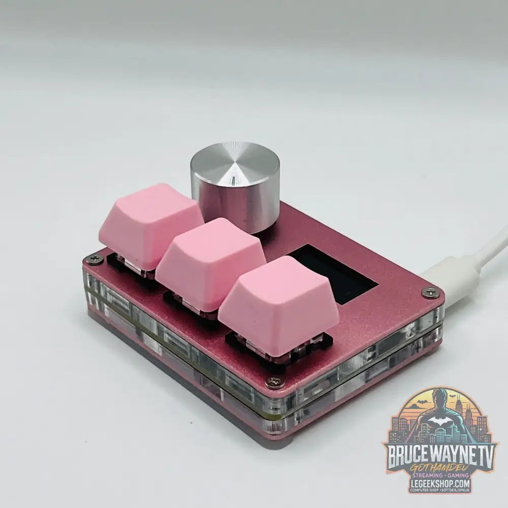 🎮 Mini Clavier Mécanique SayoDevice – Switchs Magnétiques Roses | Écran IPS & Ultra-Réactivité - Legeekshop