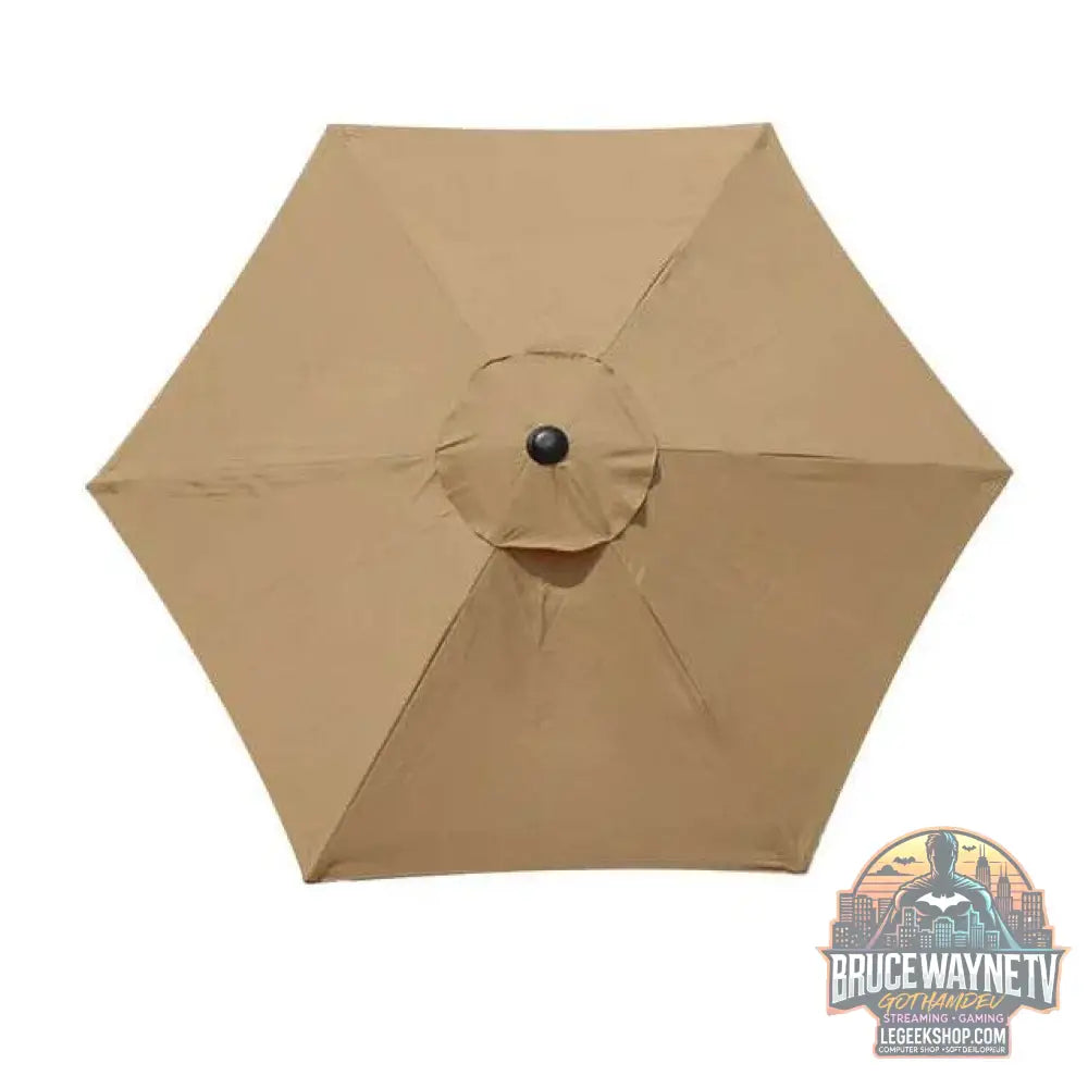 ☀️ Tissu de remplacement pour parasol – 6/8 nervures, polyester imperméable UV30+ - Legeekshop