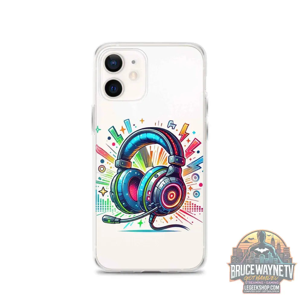 Coque iPhone® Design Gamer Casque Coloré - Legeekshop - Legeekshop