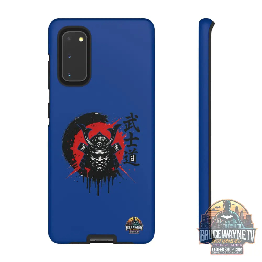 📱 samurai phone case Bleue foncé – coque renforcée Pixel & Galaxy 📱 - Samsung Galaxy S20 / Matte - Phone Case
